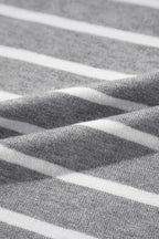 Striped Short Sleeve Knit Top