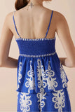 Printed Square Neck Cami and Wide Leg Pants Set - felvior
