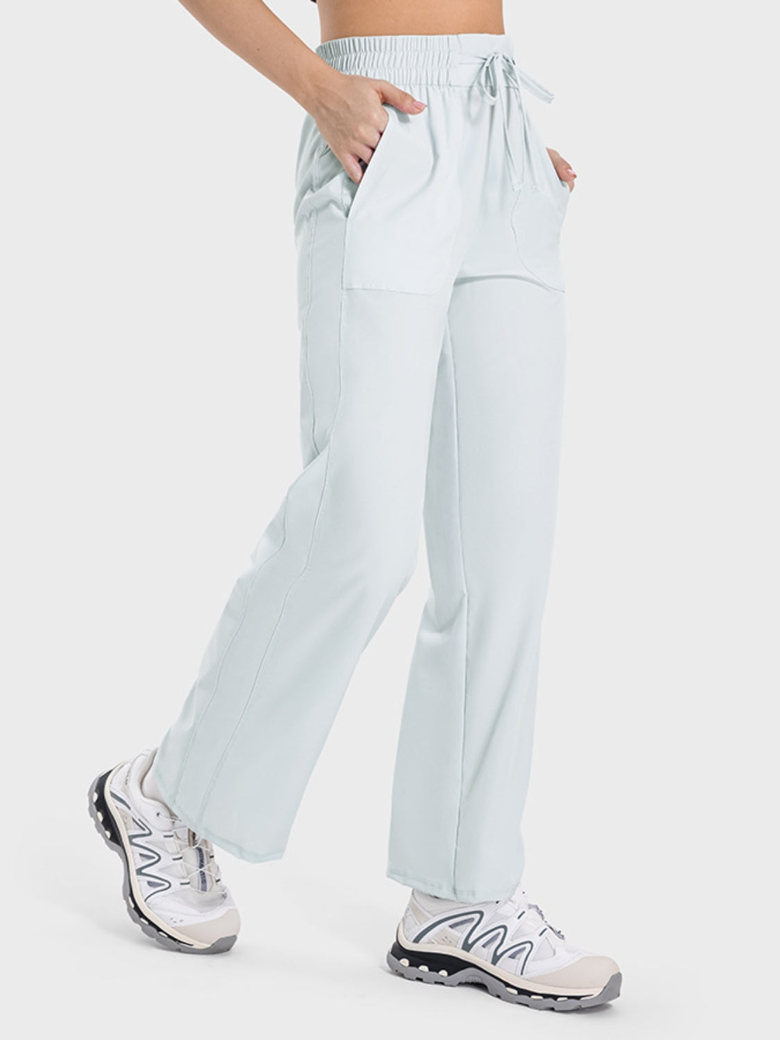 Millennia Drawstring Pocketed Active Pants - felvior