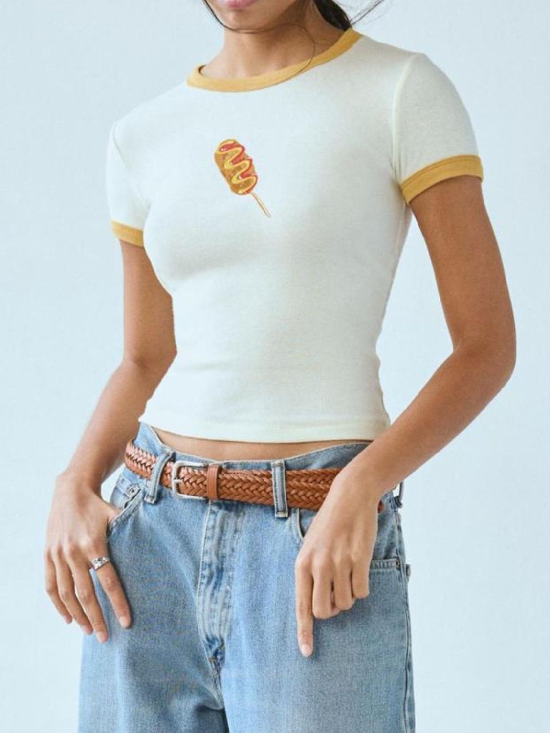Graphic Round Neck Short Sleeve T-Shirt