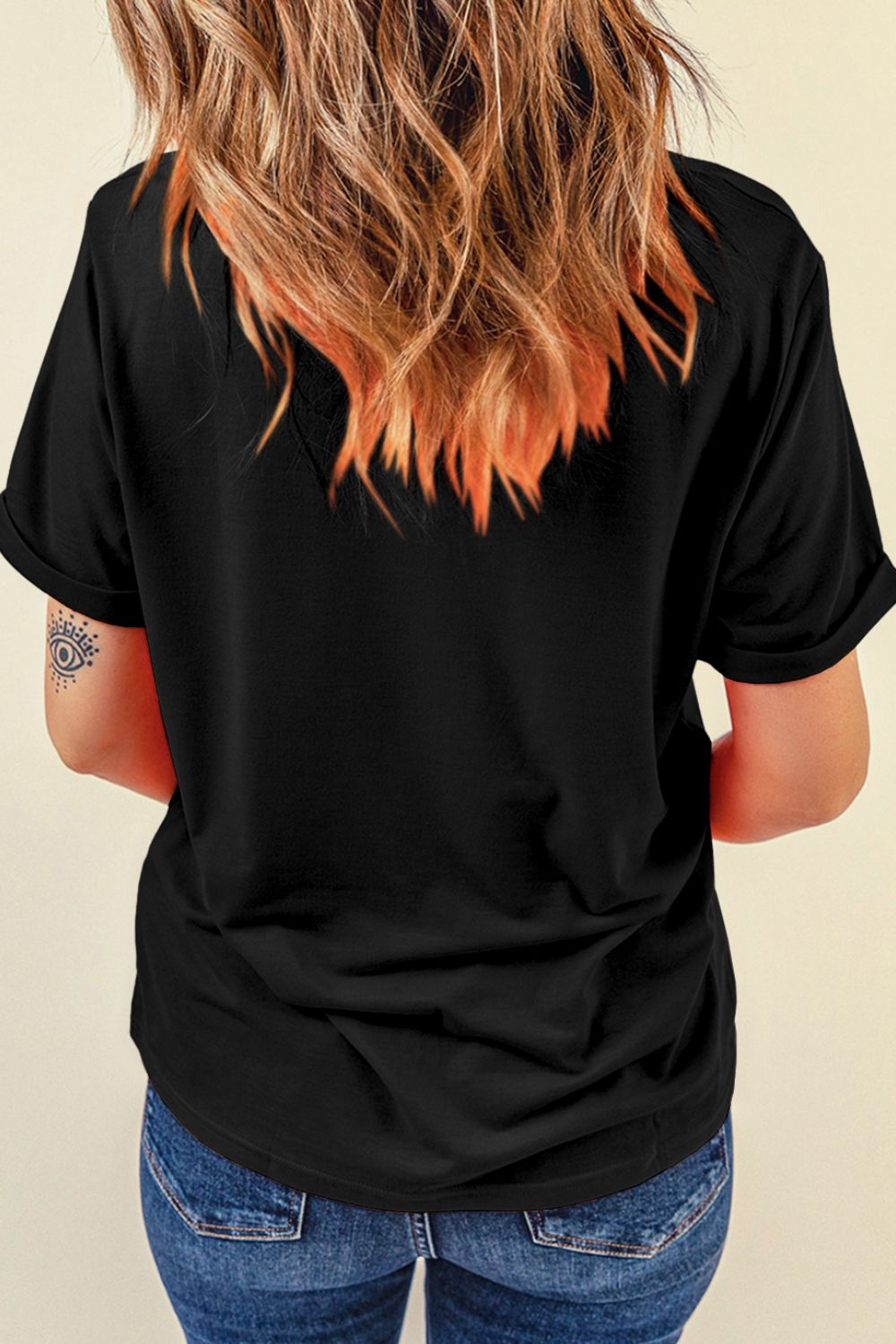 Bow MAMA Grafik-Kurzarm-T-Shirt Zweitbild