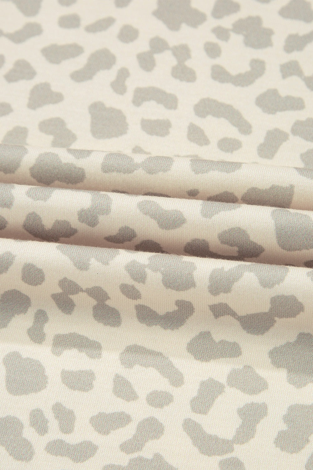 MAMA Letter Graphic Leopard Round Neck T-Shirt