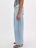 Wide Leg Jeans with Pockets - felvior
