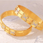 18K Gold-Plated Diamond Bracelet – Czech Crystal Design