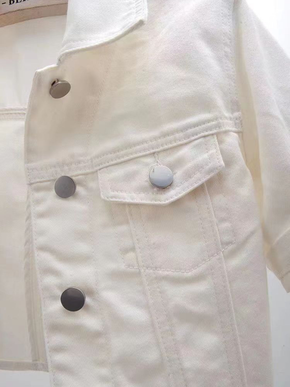 Full Size Cropped Denim Jacket Plus Size