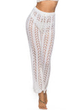 Cutout Drawstring High Waist Swim Pants - felvior