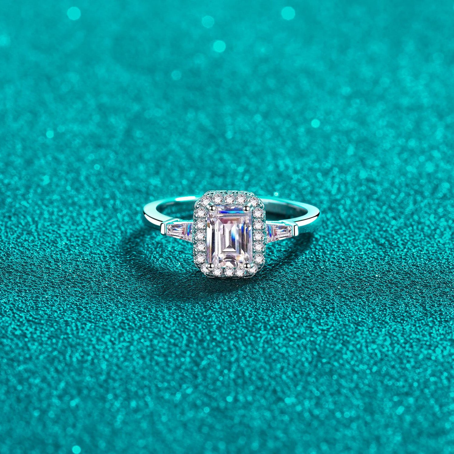 1 Carat Moissanite 925 Sterling Silver Ring - felvior