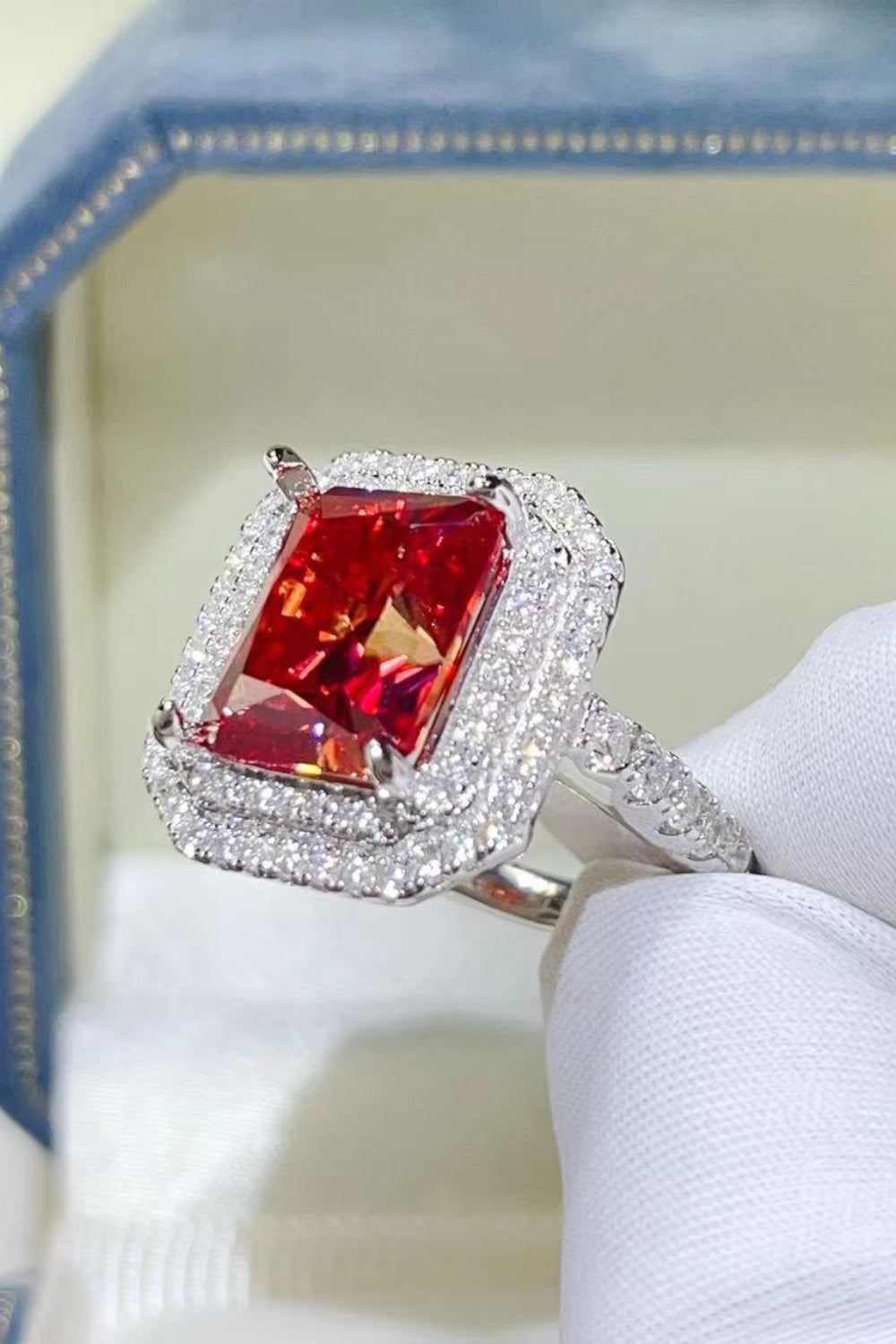 2 Carat Moissanite 925 Sterling Silver Ring - felvior