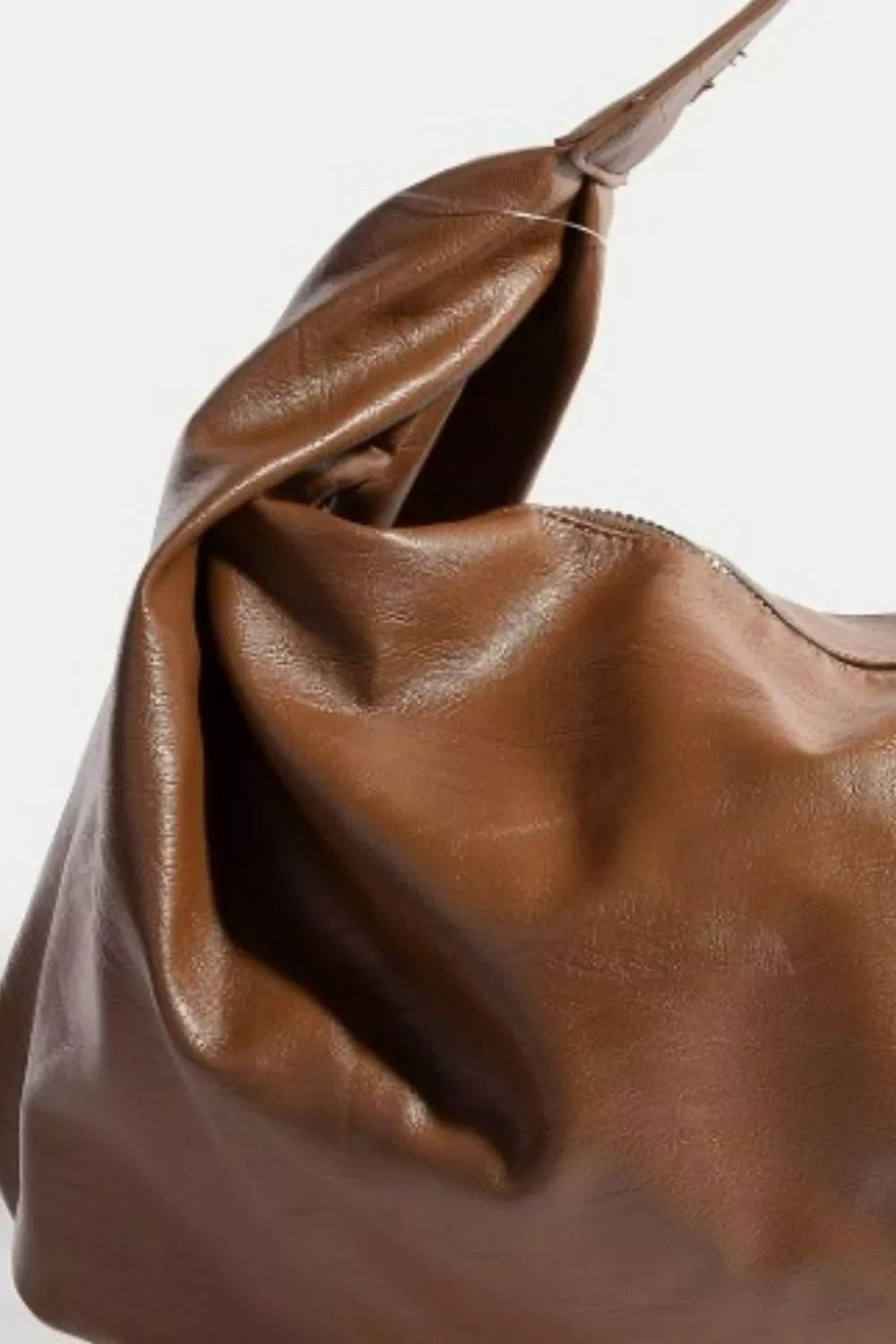 Fame Simple Faux Leather Hobo Shoulder Bag Secondary image