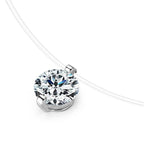 1 Carat Moissanite 925 Sterling Silver Necklace