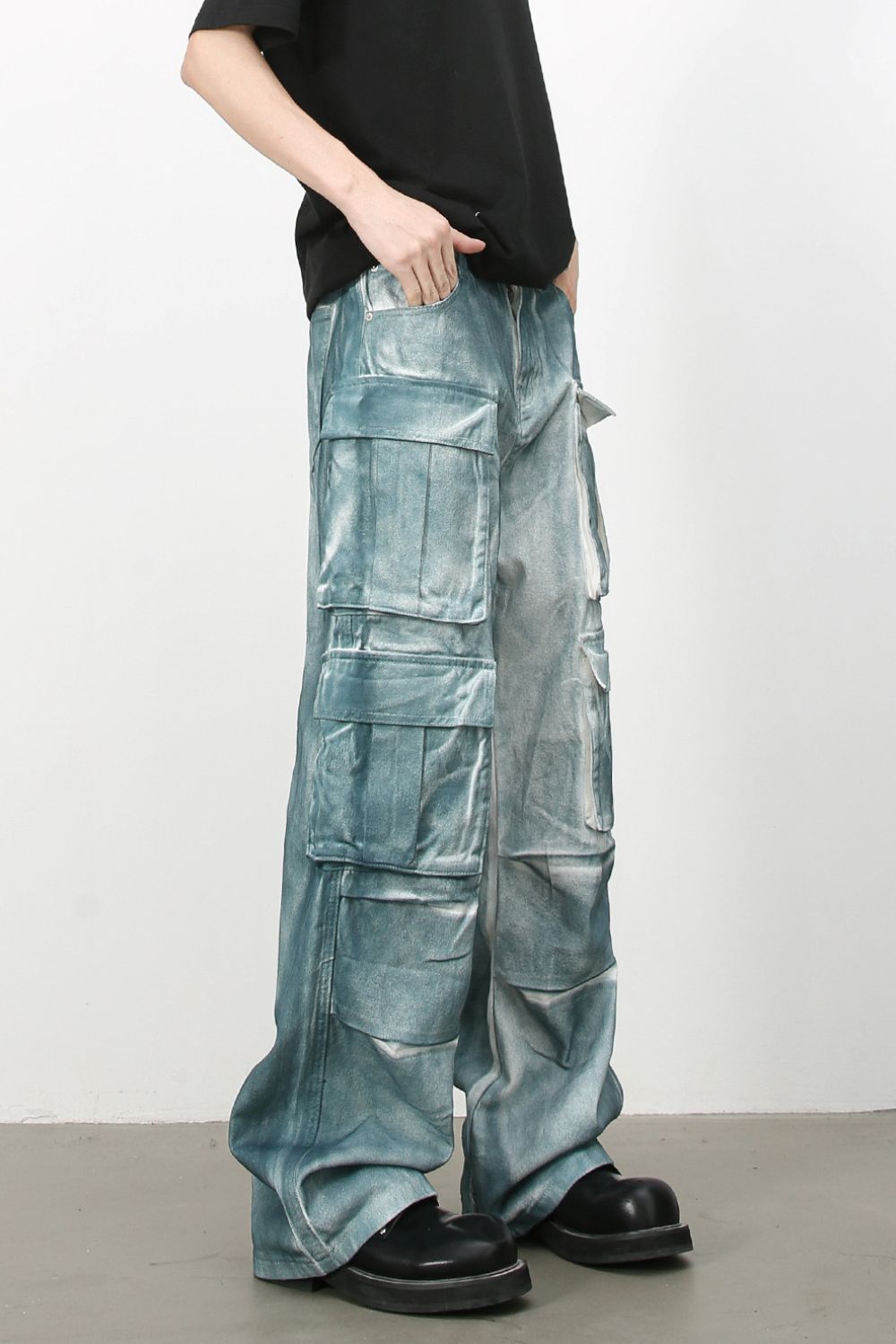 Men's Tie-Dye Cargo Jeans