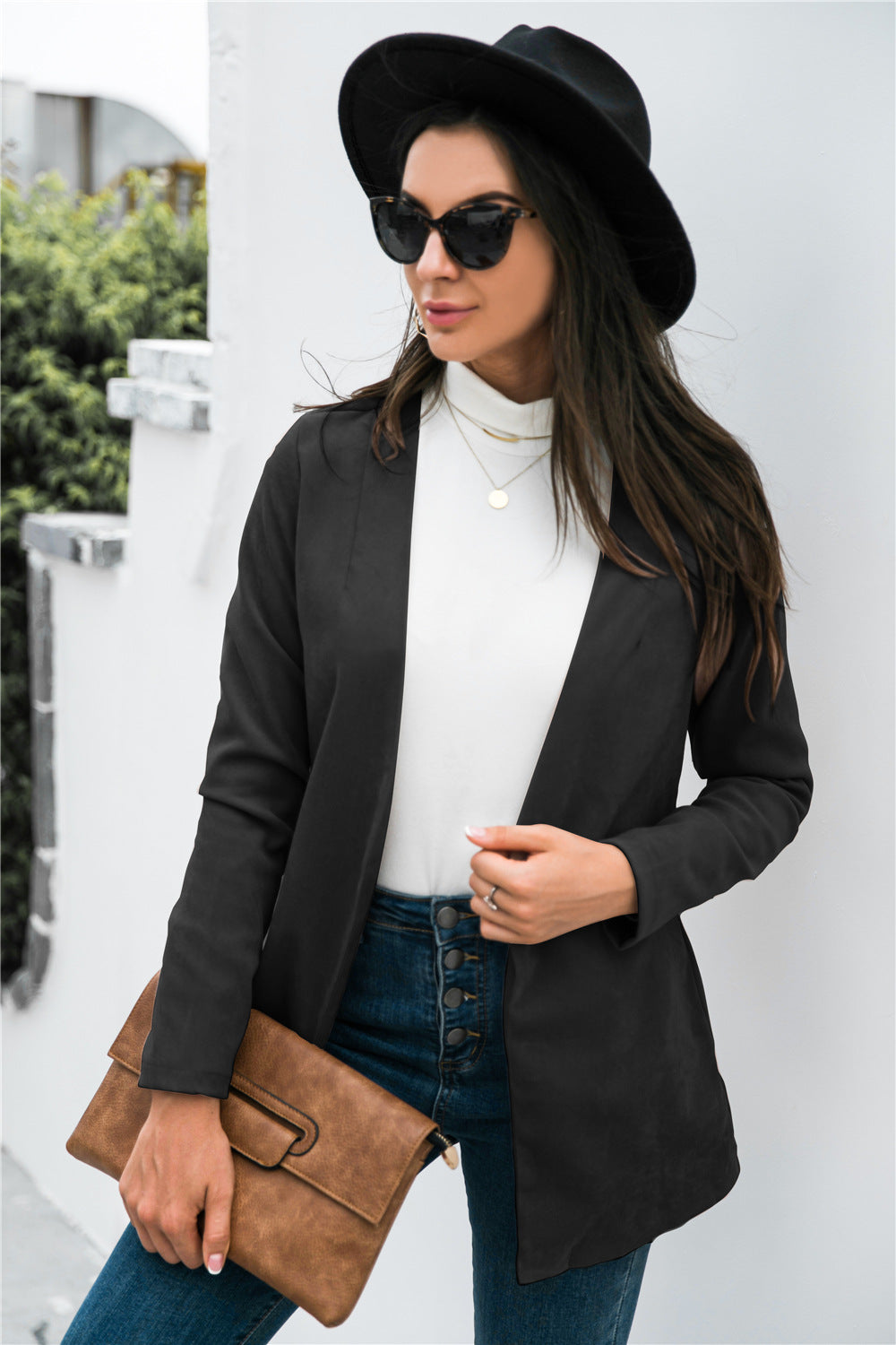 Three-Quarter Sleeve Blazer - felvior