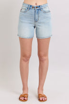 Judy Blue Plus Size Denim Shorts - 2 Button with Pockets