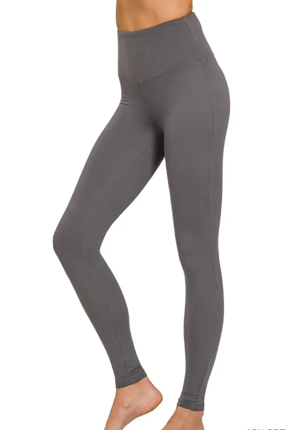Zenana Premium Microfiber Wide Waistband Leggings