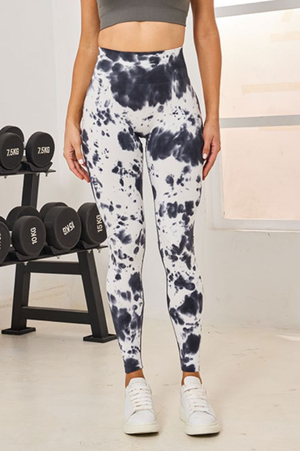 Tie-Dye High Waist Active Leggings - felvior