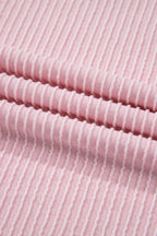 Contrast Round Neck Top and Pants Set