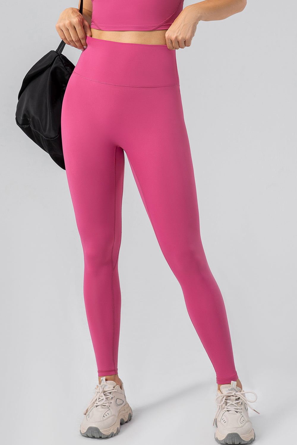 High Waist Wide Waistband Active Leggings - felvior