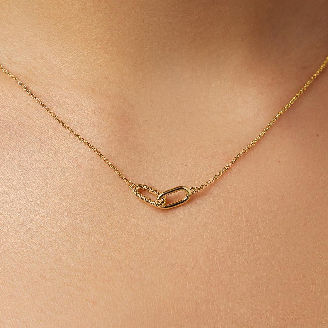 Interlocked Titanium Steel Necklace - felvior