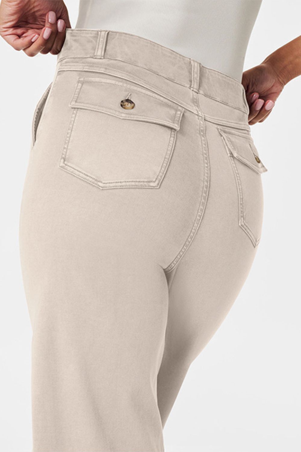 High Waist Jeans with Pockets - felvior