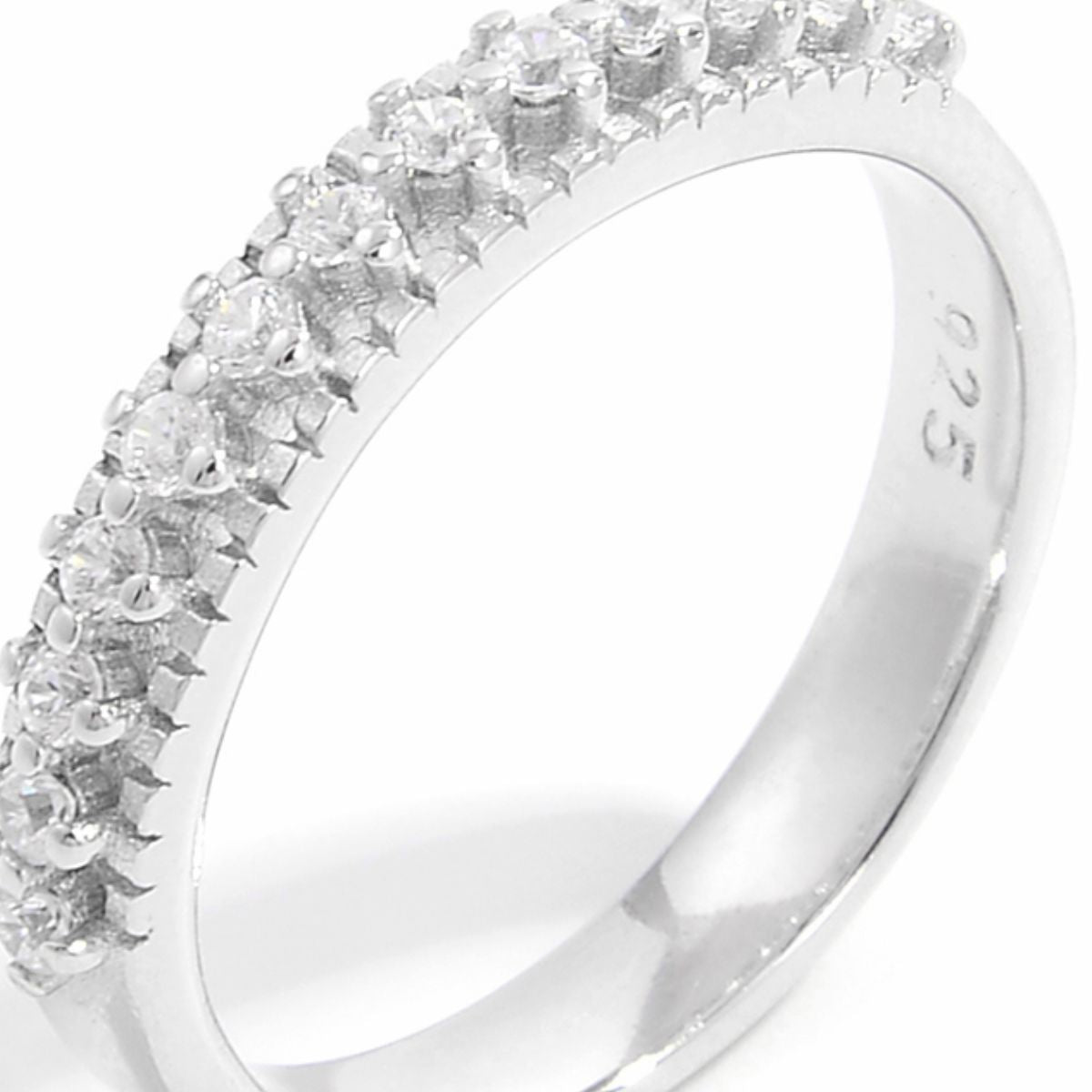 925 Sterling Silver Inlaid Zircon Ring - felvior