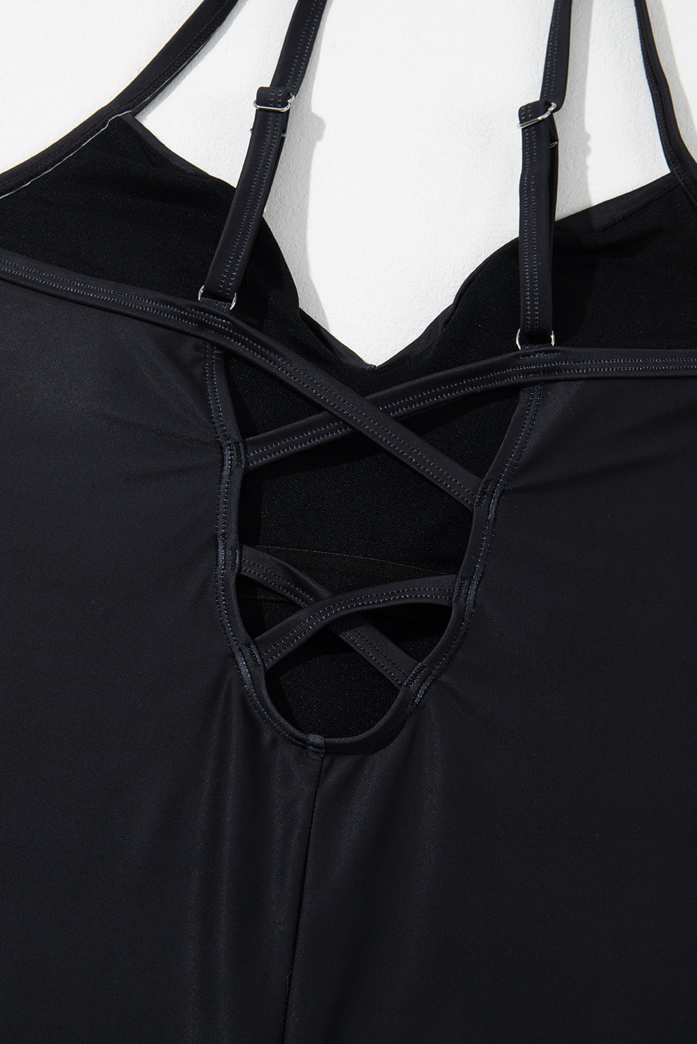 Embroidered V-Neck One-Piece Swimwear - felvior