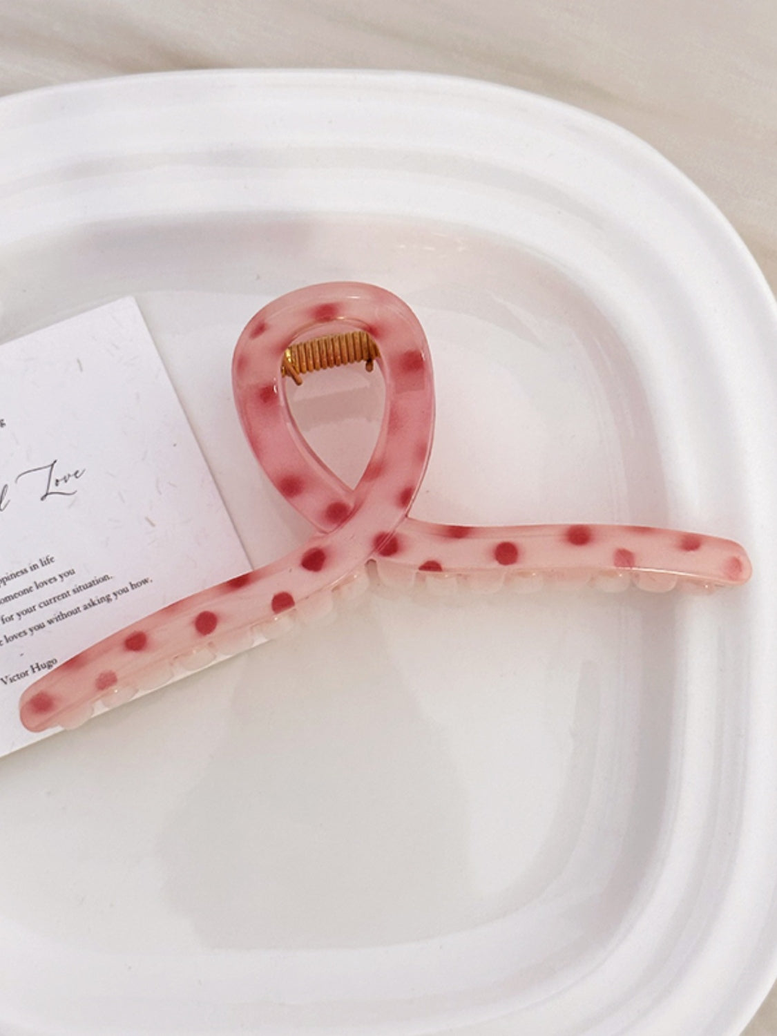 PC Polka Dot Hair Claw Clip - felvior