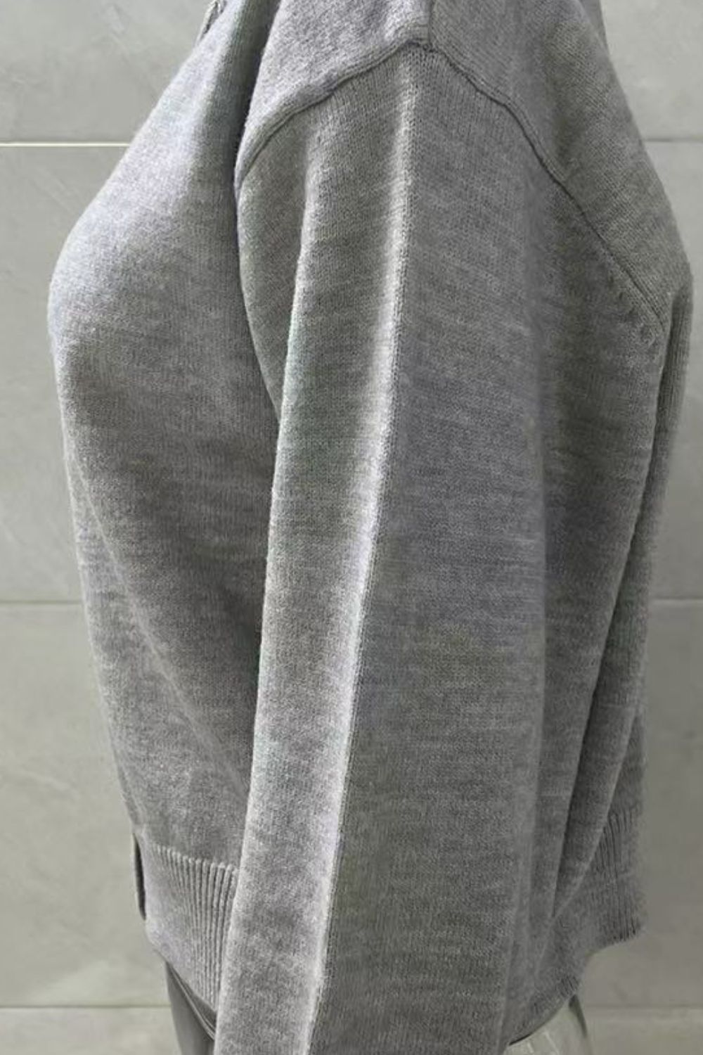 Button Down Long Sleeve Cardigan - felvior