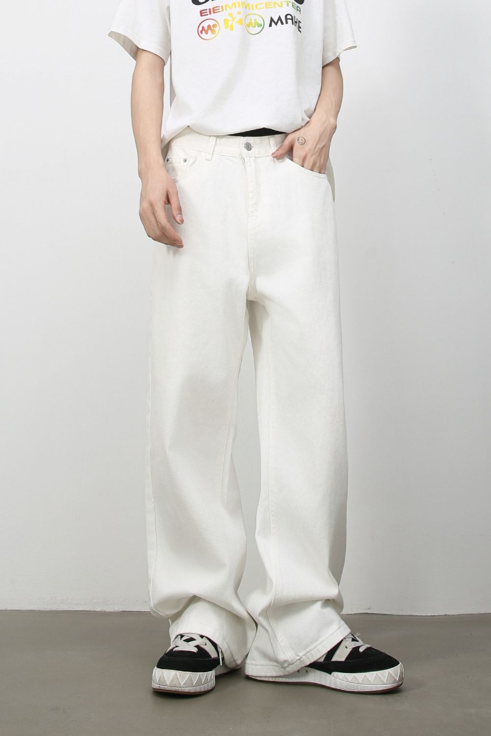 Men's Wide Leg Jeans - felvior