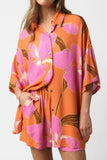 Floral Print Shirt and Shorts Set - felvior