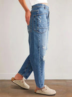 Distressed Jeans with Pockets