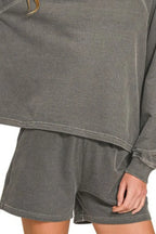 Zenana French Terry Pigment Dye & Enzyme Wash 2 Pcs Set