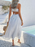 Devine Tie Back Cami Midi Dress - felvior