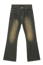Men's Washed Bootcut Jeans