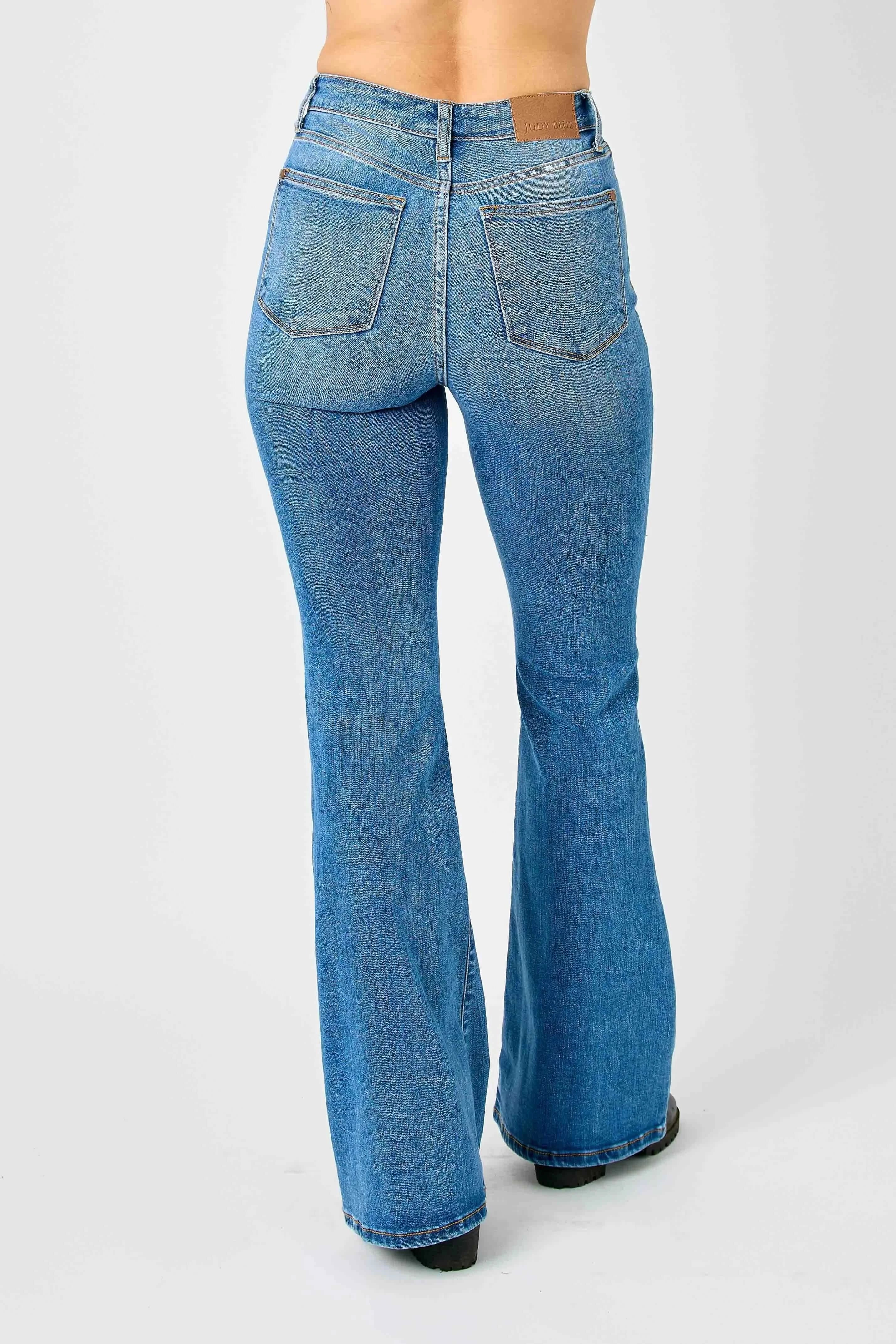 Judy Blue Full Size Hw Classic Flare Jeans Plus Size