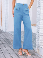 High Waist Wide Leg Pants