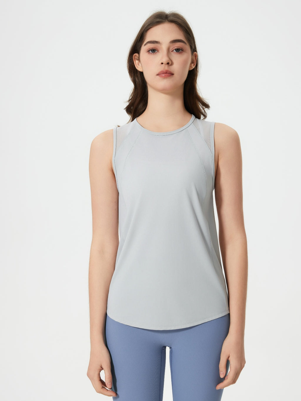 Millennia Cutout Back Round Neck Active Tank