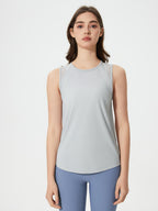 Millennia Cutout Back Round Neck Active Tank
