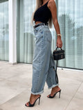 High Waist Wide Leg Jeans - felvior