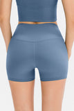 Slim Fit Wide Waistband Sports Shorts - felvior