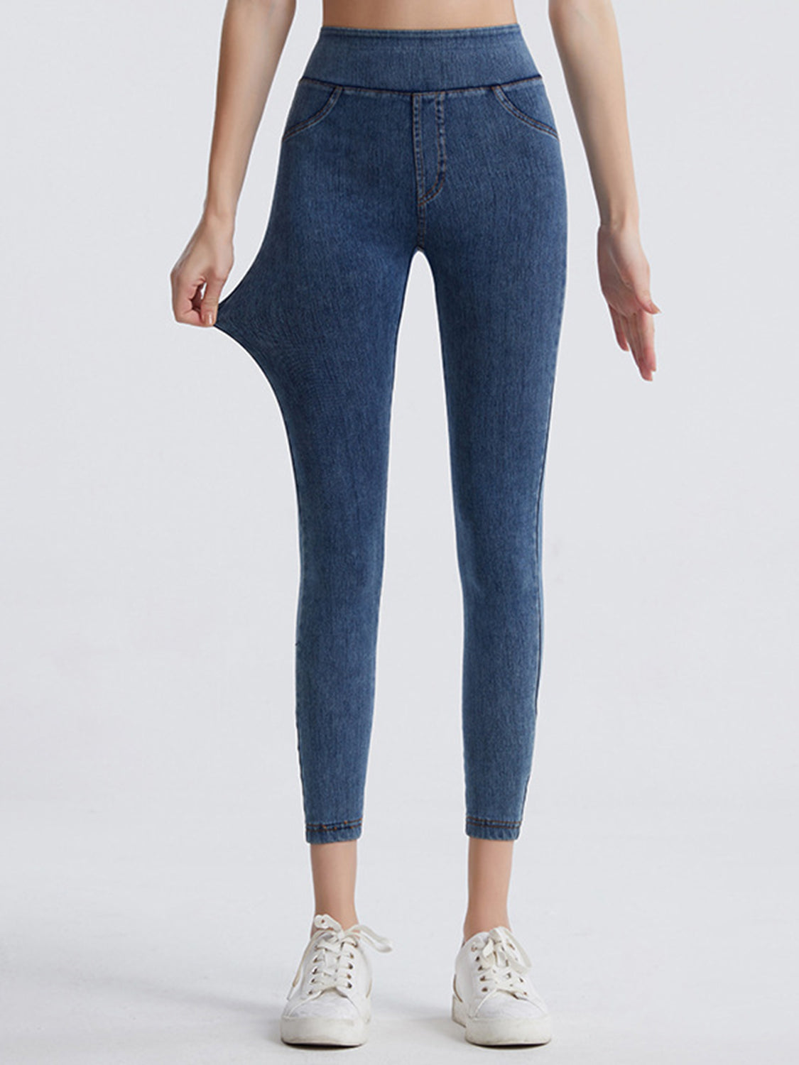Wide Waistband Sports Leggings - felvior