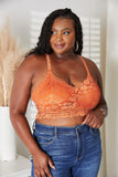 JadyK Juliette Full Size Crisscross Lace Bralette - felvior