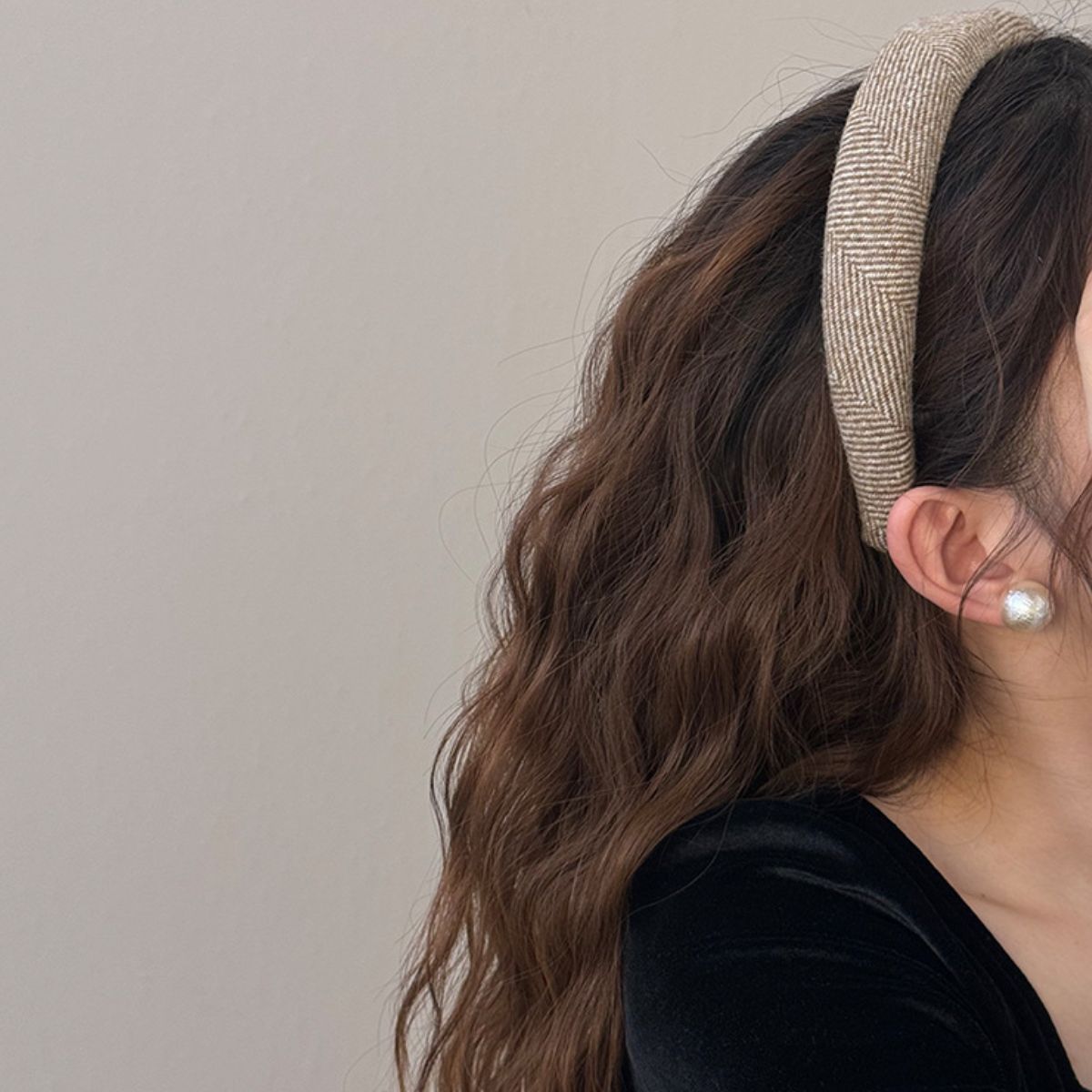 Polyester Wide Hair Headband - felvior