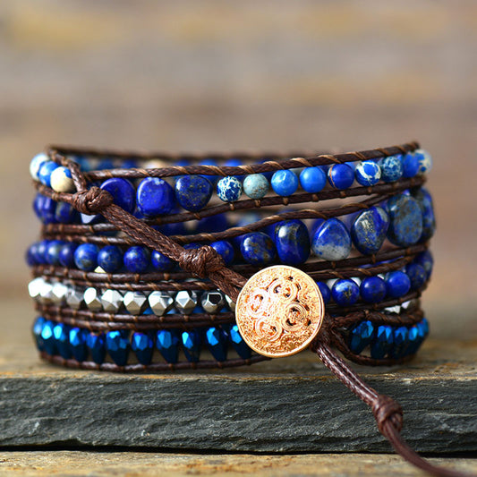 Alloy Bead Braided Bracelet - felvior