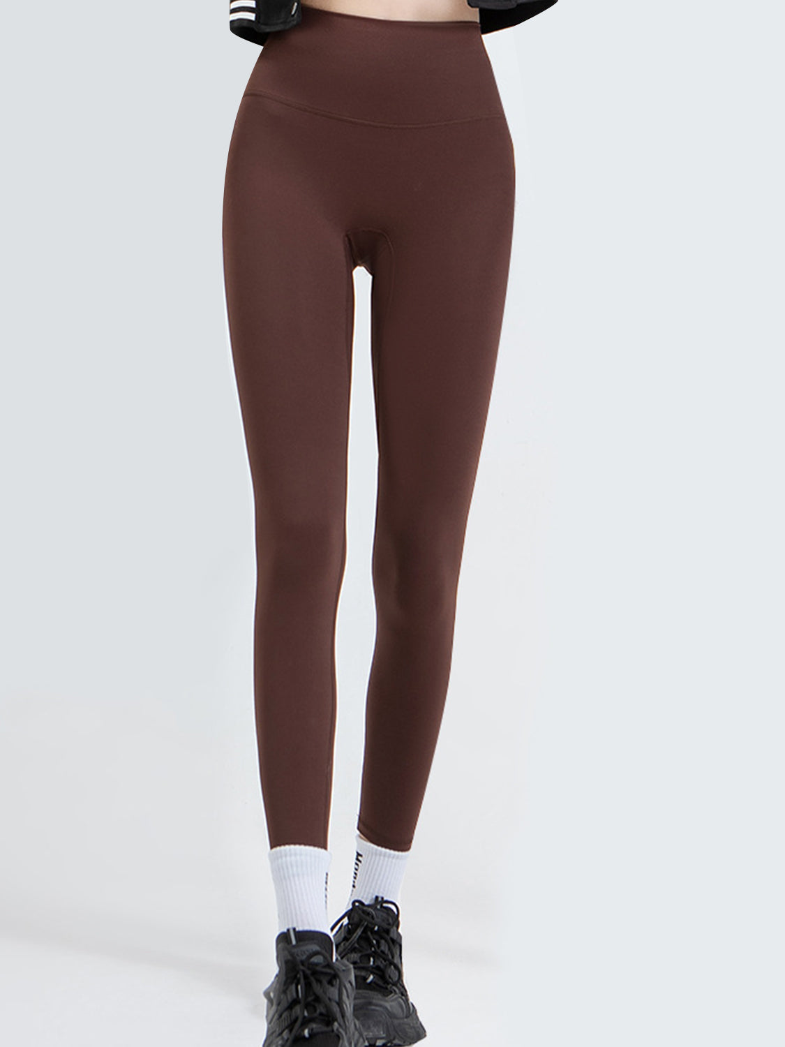 Wide Waistband Sports Leggings - felvior