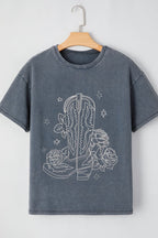 Western Cowboy Boots Graphic T-Shirt