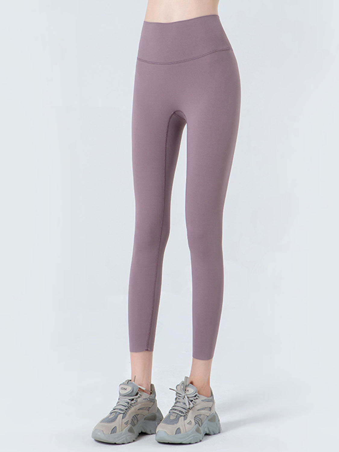 Wide Waistband Cropped Sports Leggings - felvior