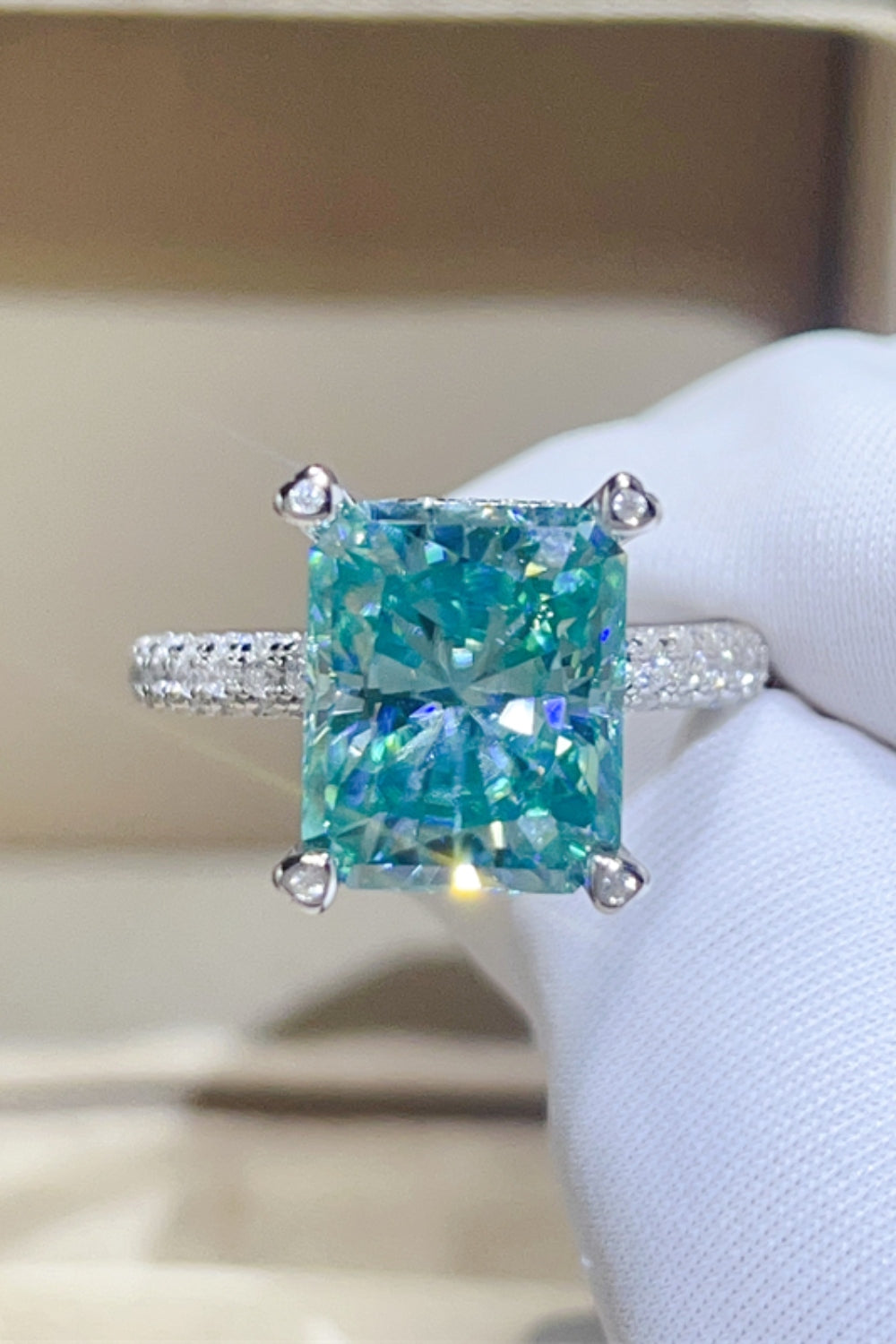 5 Carat Moissanite 925 Sterling Silver Ring - felvior