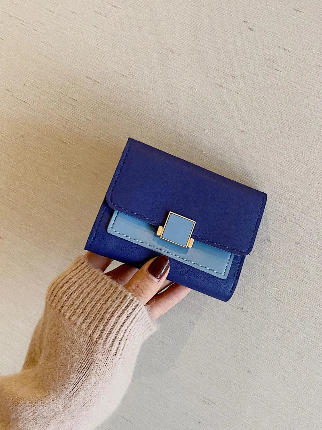 Contrast PU Leather Wallet Secondary image