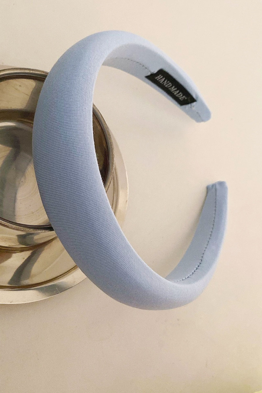 Solid Polyester Wide Headband - felvior