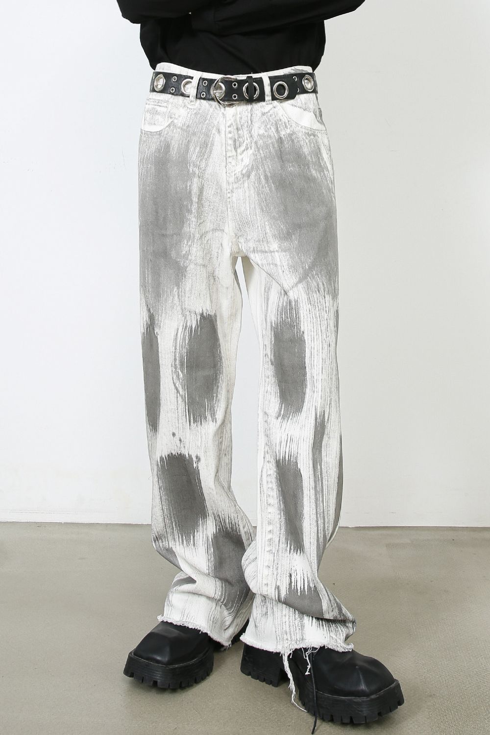 Men's Contrast Loose Jeans